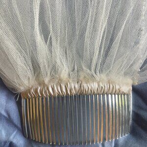 Wedding Veil - Maggie Sottero, Beaded Sparkle Fingertip – 37” Tulle with Pearls